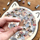 🎅🎄135dílné dřevěné puzzle ve tvaru kočky v barvách Morandiho🐱🎁