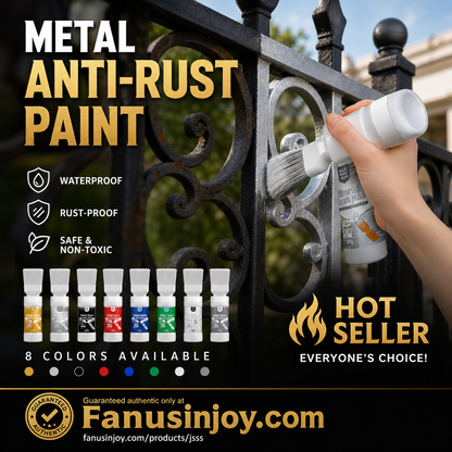 🎨 Metalická stříbrná barva na vodní bázi s vestavěným štětcem 🏡