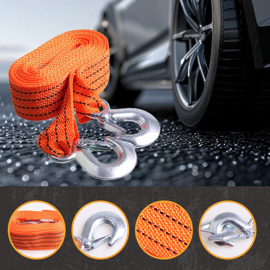 💪 13 stop (cca 4 metry) automobilový tažný popruh s háky a nosností 3 tuny 🚗🔗