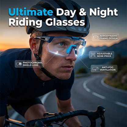 🏍️🕶️ 50% SLEVA! Stylové ochranné brýle na motorku pro den i noc – UV400, polarizační a se žlutým nočním čočkem – dokonale sedí pod přilbou ✨