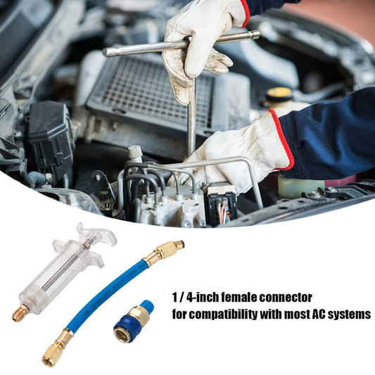 ⚙️ Sada na vstřik barvy a oleje do autoklimatizace