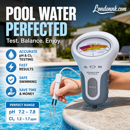 ⚗️🏊‍♂️ Tester pH a Cl2 chloru – Přesné měření pH a chloru v bazénu – jednoduché, rychlé, spolehlivé. 🔥🏊