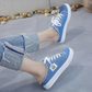 👟Dámské džínové mule tenisky – trendy třásně | Na dobírku