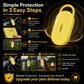 Portable Ultrasonic Pest Repeller with Hanging Hook for Car