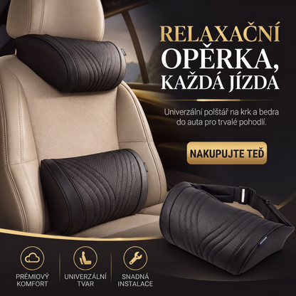 🚘 Prémiová opěrka hlavy a bederní opěrka pro autosedačku